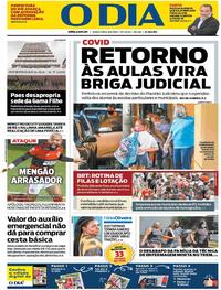 Capa do jornal O Dia 06/04/2021