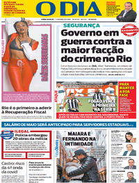 Capa do jornal O Dia 06/06/2021