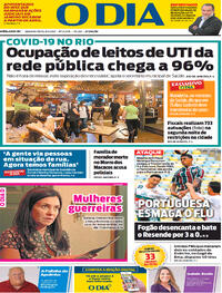 Capa do jornal O Dia 08/03/2021
