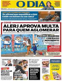 Capa do jornal O Dia 08/04/2021