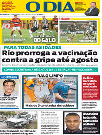 Capa do jornal O Dia 08/07/2021