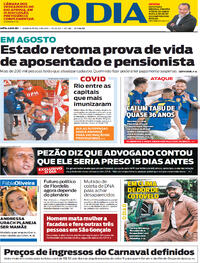Capa do jornal O Dia 09/06/2021