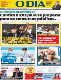Capa do jornal O Dia 11/01/2021