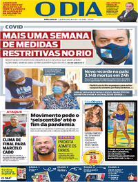 Capa do jornal O Dia 18/03/2021