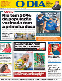 Capa do jornal O Dia 18/06/2021