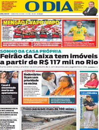 Capa do jornal O Dia 24/06/2021