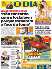 Capa do jornal O Dia 25/04/2021