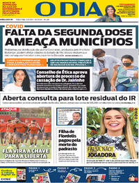 Capa do jornal O Dia 27/04/2021