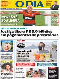 Capa do jornal O Dia 31/05/2021