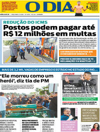 Capa do jornal O Dia 05/07/2022