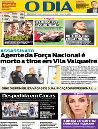 Capa do jornal O Dia 30/11/2023
