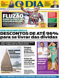 Capa do jornal O Dia 01/03/2024