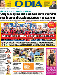 Capa do jornal O Dia 03/03/2024