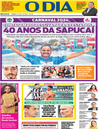 Capa do jornal O Dia 04/02/2024