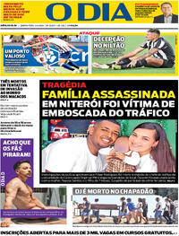 Capa do jornal O Dia 04/04/2024