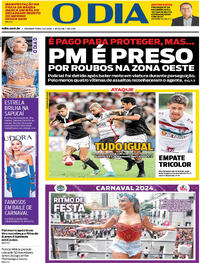 Capa do jornal O Dia 05/02/2024