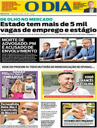 Capa do jornal O Dia 05/03/2024