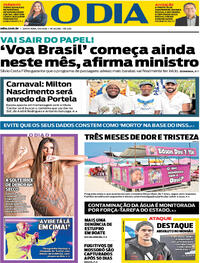 Capa do jornal O Dia 05/04/2024