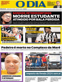 Capa do jornal O Dia 07/03/2024