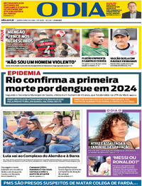 Capa do jornal O Dia 08/02/2024