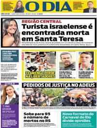 Capa do jornal O Dia 08/05/2024
