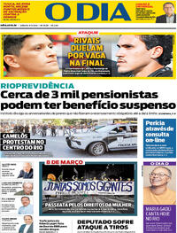 Capa do jornal O Dia 09/03/2024