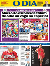 Capa do jornal O Dia 10/02/2024