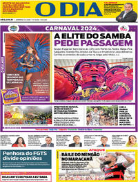 Capa do jornal O Dia 11/02/2024