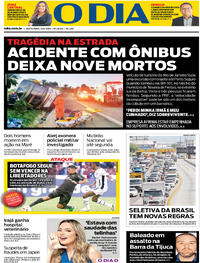 Capa do jornal O Dia 12/04/2024