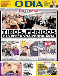 Capa do jornal O Dia 13/03/2024