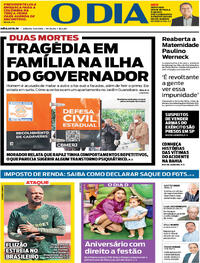 Capa do jornal O Dia 13/04/2024