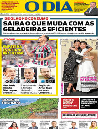 Capa do jornal O Dia 14/04/2024
