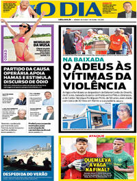 Capa do jornal O Dia 16/03/2024