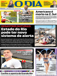 Capa do jornal O Dia 17/01/2024