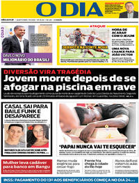 Capa do jornal O Dia 17/04/2024