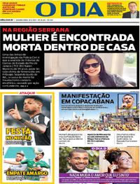 Capa do jornal O Dia 22/04/2024