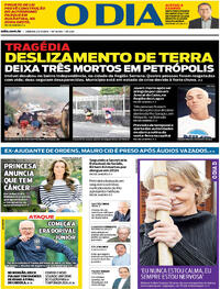 Capa do jornal O Dia 23/03/2024
