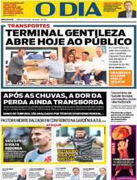 Capa do jornal O Dia 24/02/2024