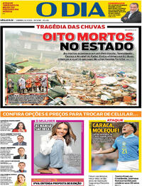 Capa do jornal O Dia 24/03/2024