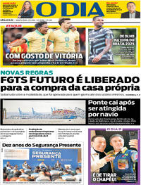 Capa do jornal O Dia 27/03/2024