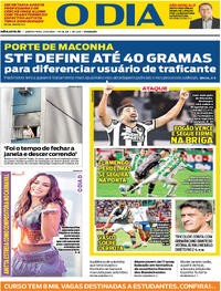 Capa do jornal O Dia 27/06/2024
