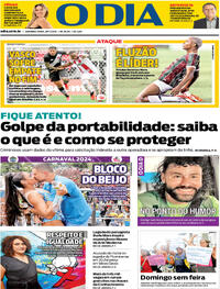 Capa do jornal O Dia 29/01/2024