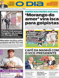 Capa do jornal O Dia 01/08/2025
