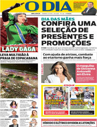 Capa do jornal O Dia 04/05/2025