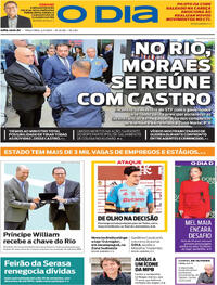 Capa do jornal O Dia 04/11/2025
