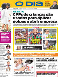 Capa do jornal O Dia 05/10/2025