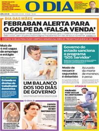 Capa do jornal O Dia 06/05/2025