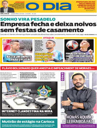 Capa do jornal O Dia 06/08/2025