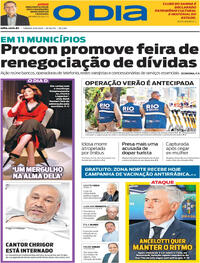 Capa do jornal O Dia 06/09/2025