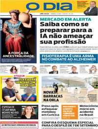 Capa do jornal O Dia 07/09/2025
